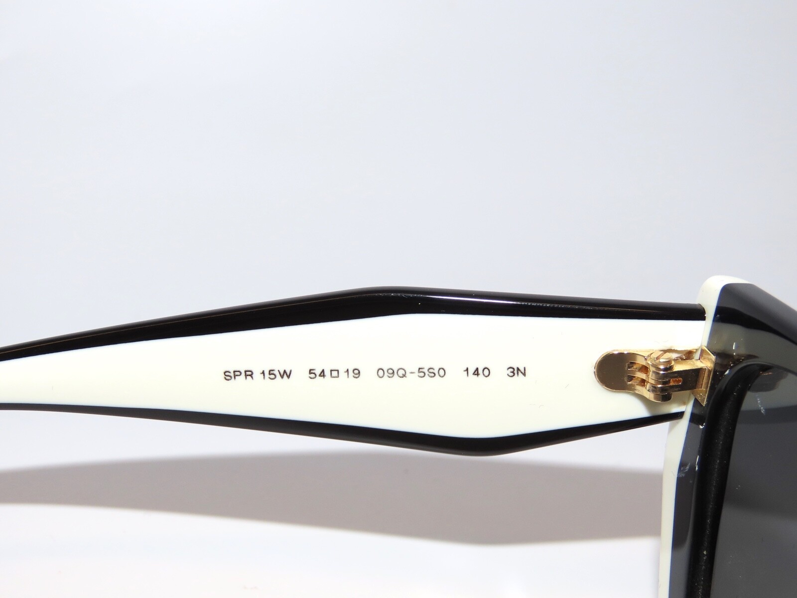 Prada 15WS 15 09Q5S0 Black Talc Dark Gray Sunglasses PR15WS