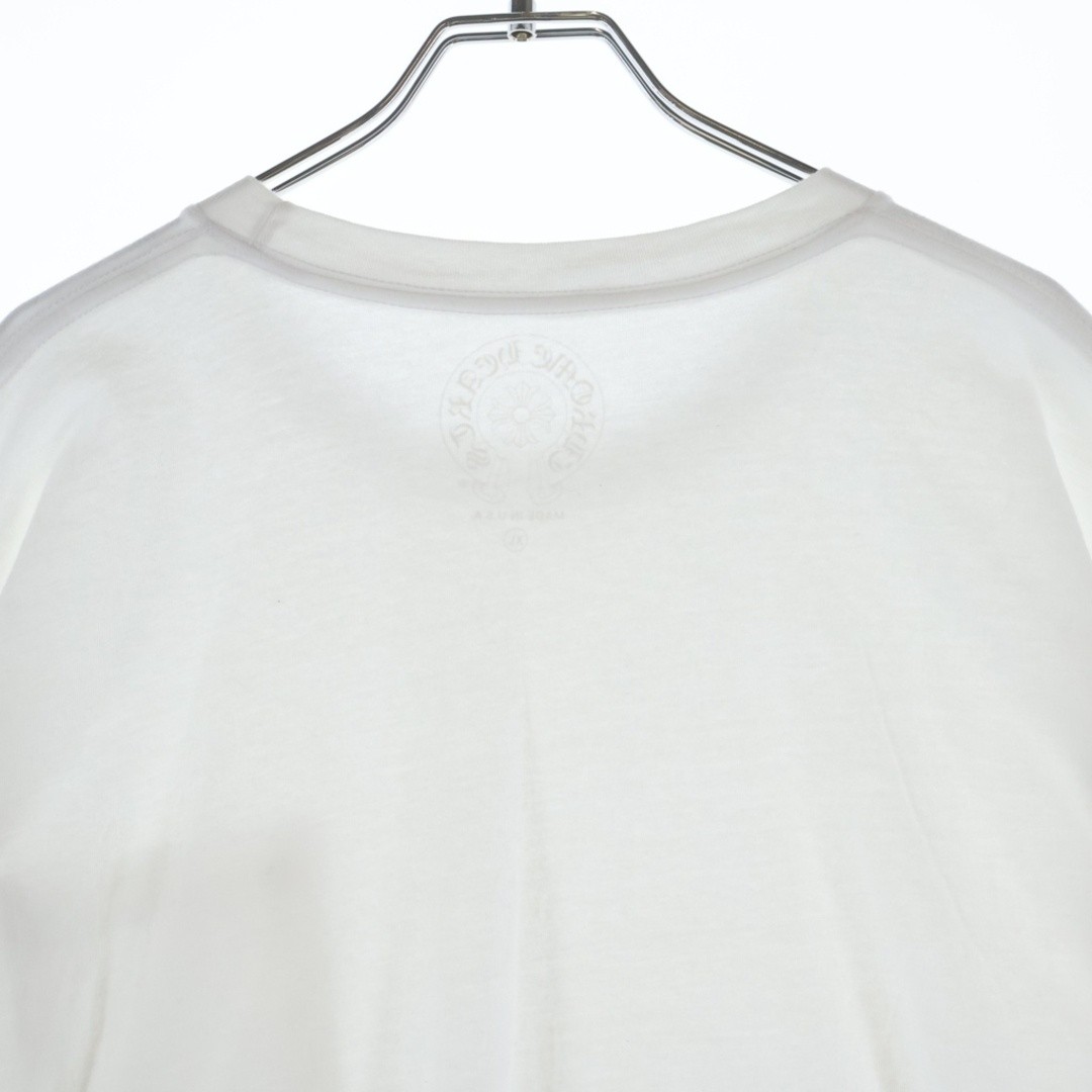 CHROME HEARTS CH T-SHIRT Neck Logo Short Sleeve White Used b7843d874f86d10324dba
