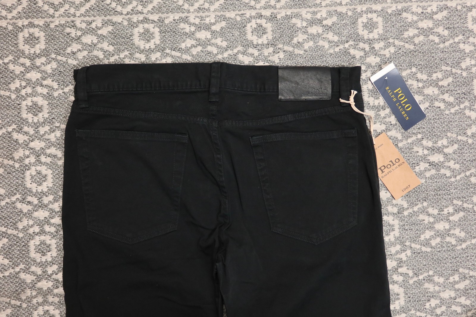 New Polo Ralph Lauren Men’s Stretch Slim Straight Fit Pants – 31 x 30 – Black