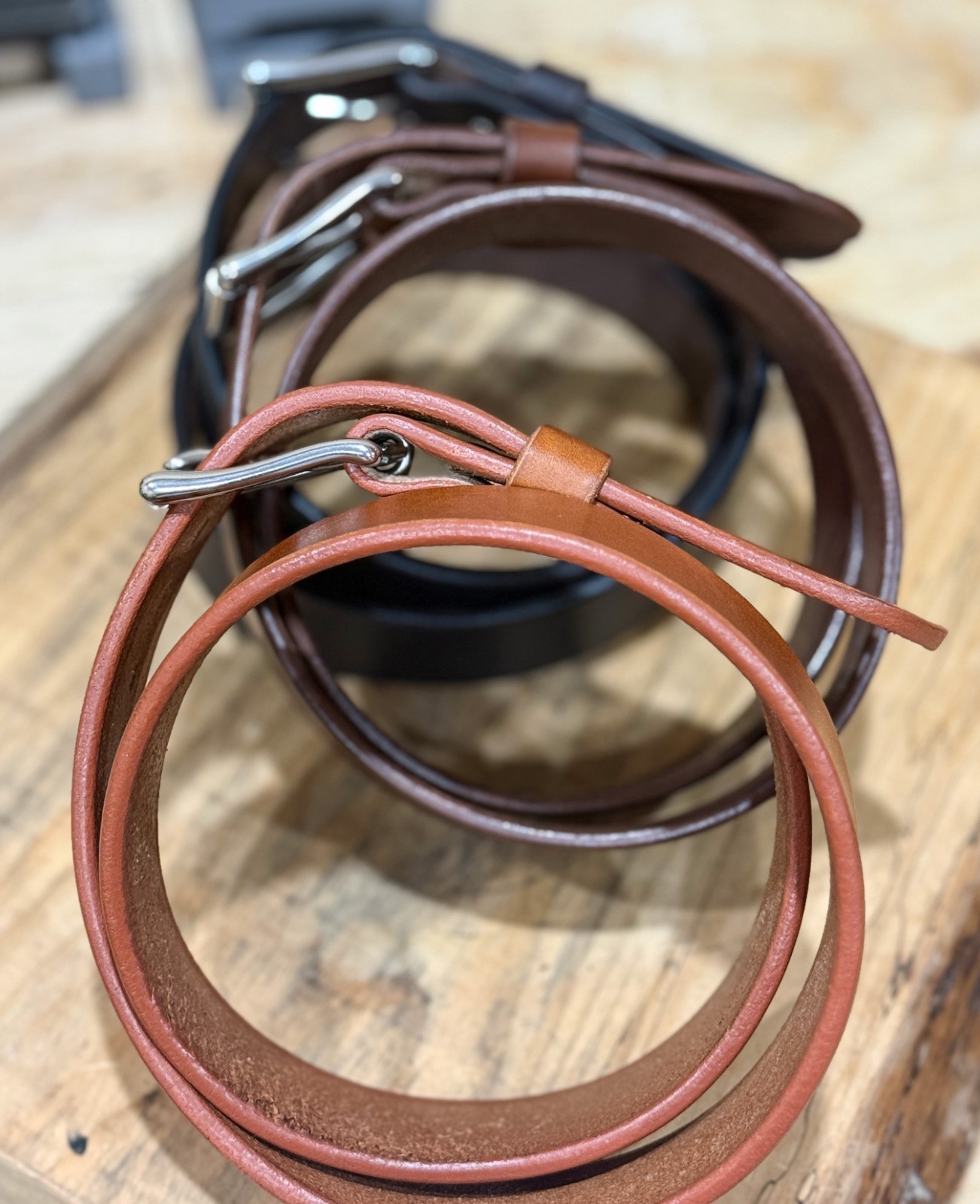 Handmade 1.5” Hermann Oak English Bridle Leather Belt – Full Grain USA Made