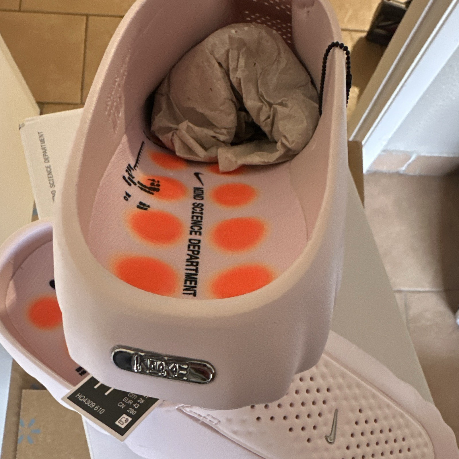 Nike Mind 001 Slide Sandals Pearl Pink Comfort Slip-On US 11 HQ4309-610
