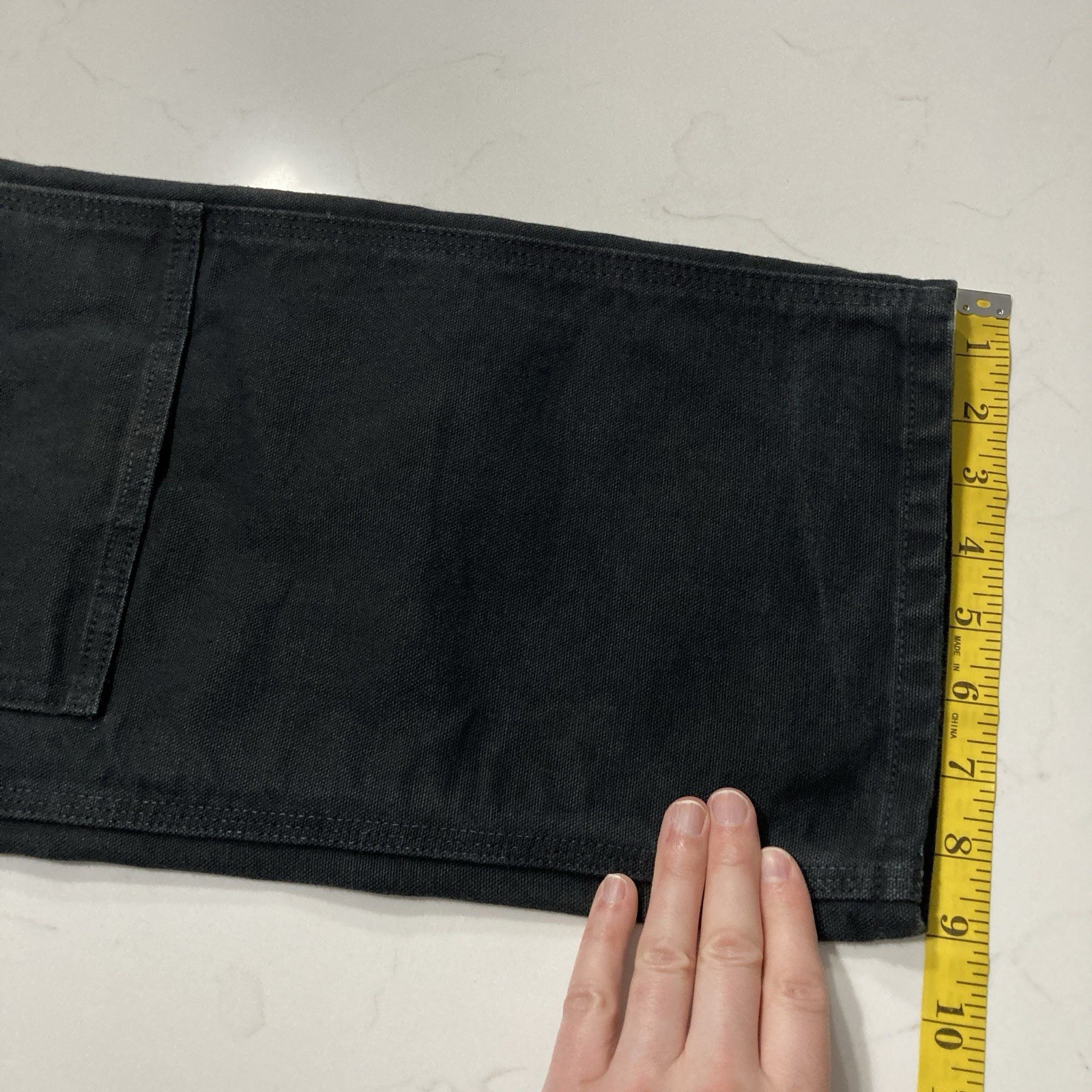 Carhartt B01 BLK Double Knee Work Pants Mens 34×32 (Fits 33×31) Distressed