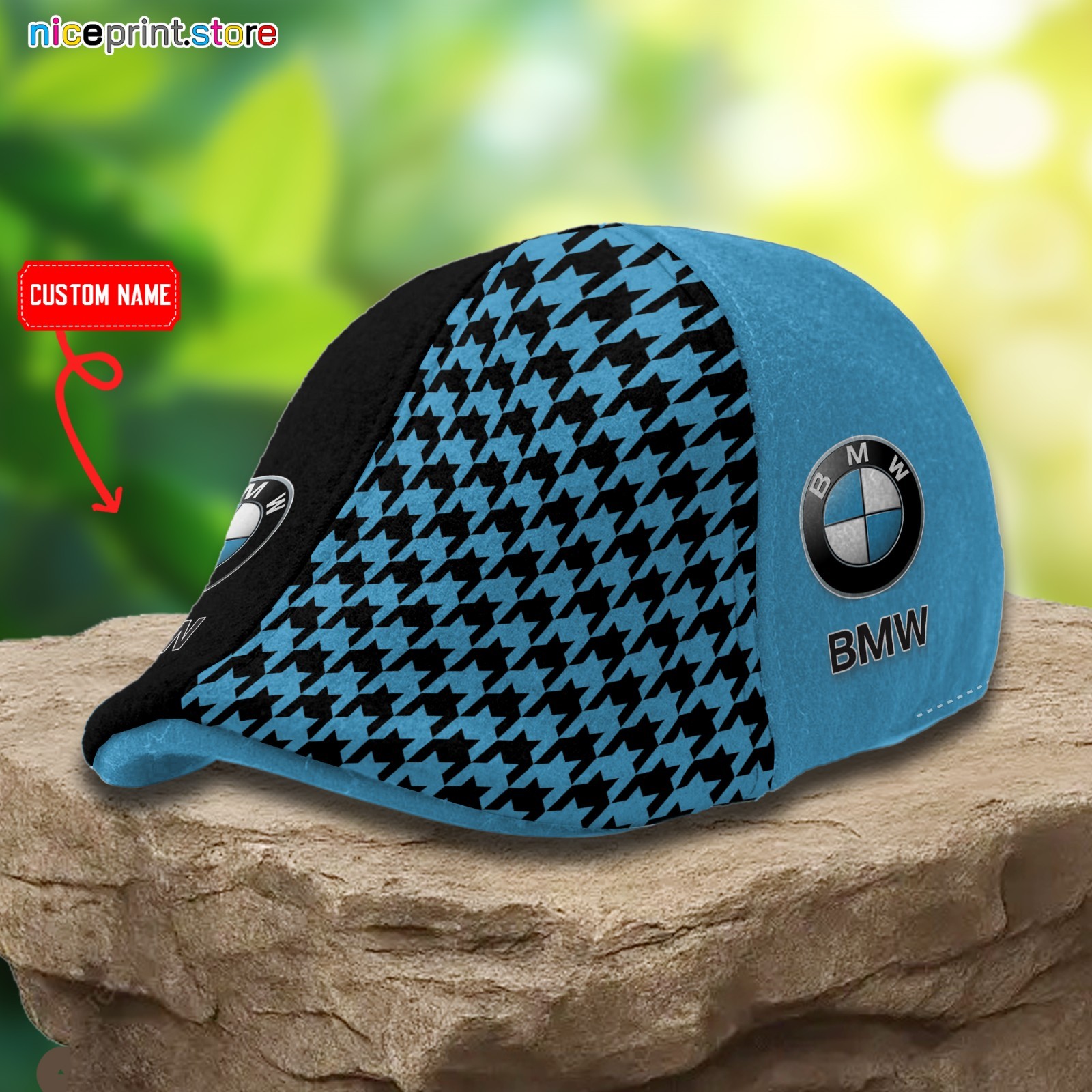 BMW Ivy Cap BMW 6 Panel Hat BMW Driver Hat BMW Car Flat Cap