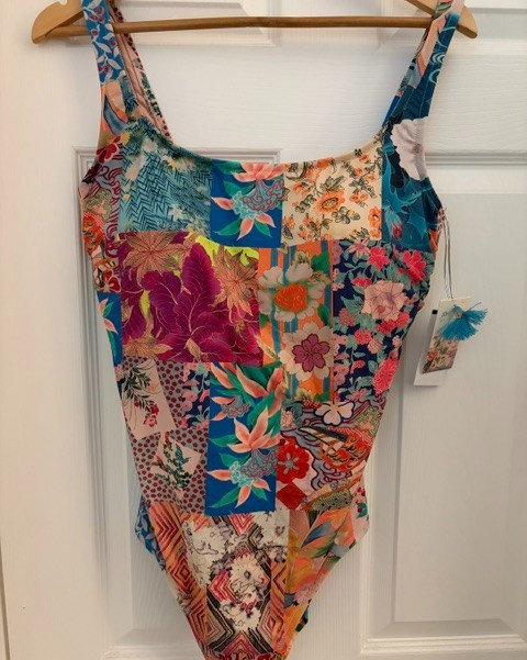 NEW TAGS JOHNNY WAS BARCELONA TANK ONE PIECE BATHING SUIT SWIMSUIT 3X $250