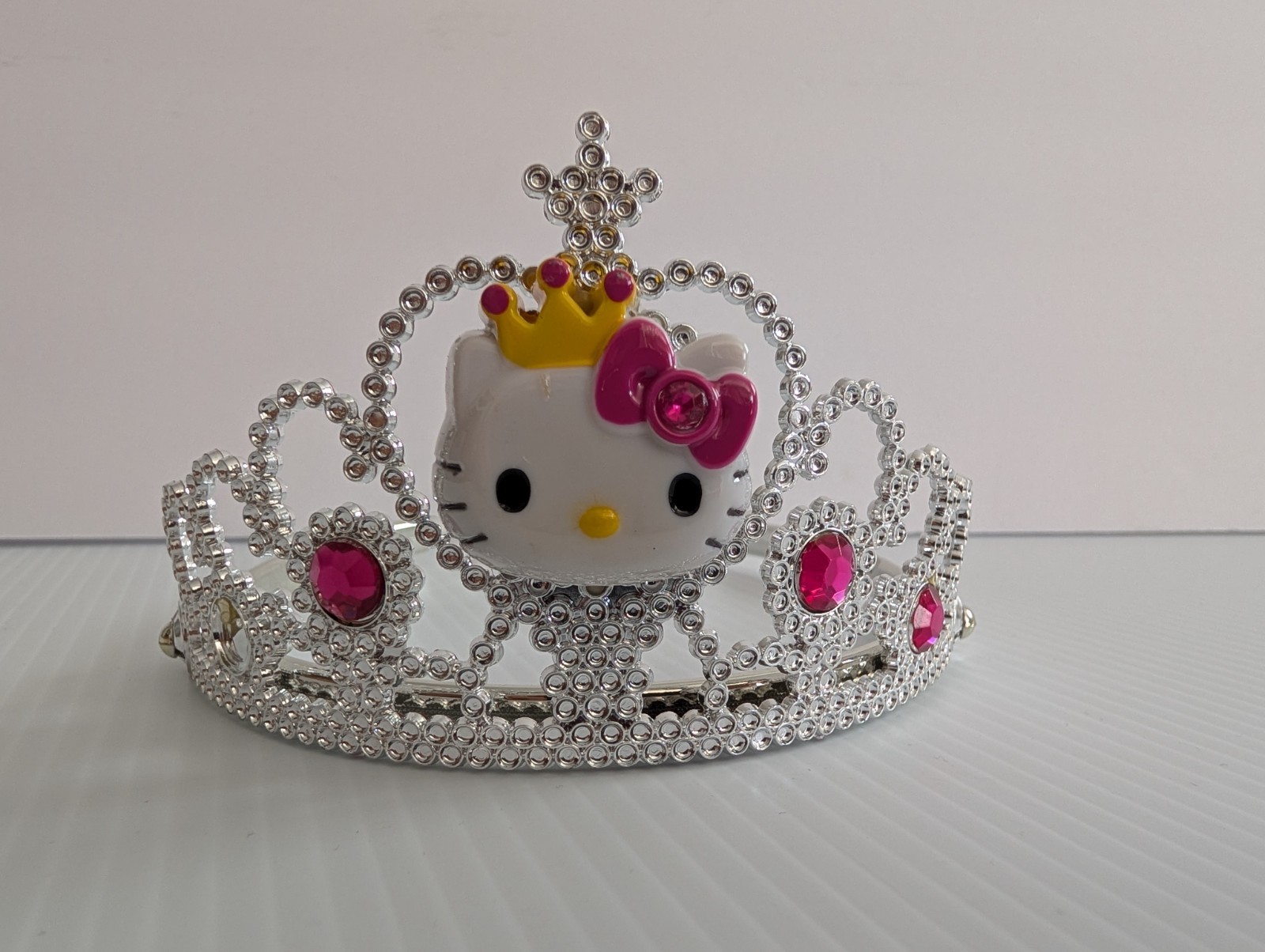 Hello Kitty Rhinestone Tiara Headband Princess Crown Sanrio Pink Girls Costume