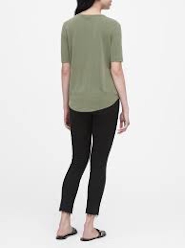 NWOT Banana Republic Sandwash Modal Cross Front Top Flight Jacket Green – Small