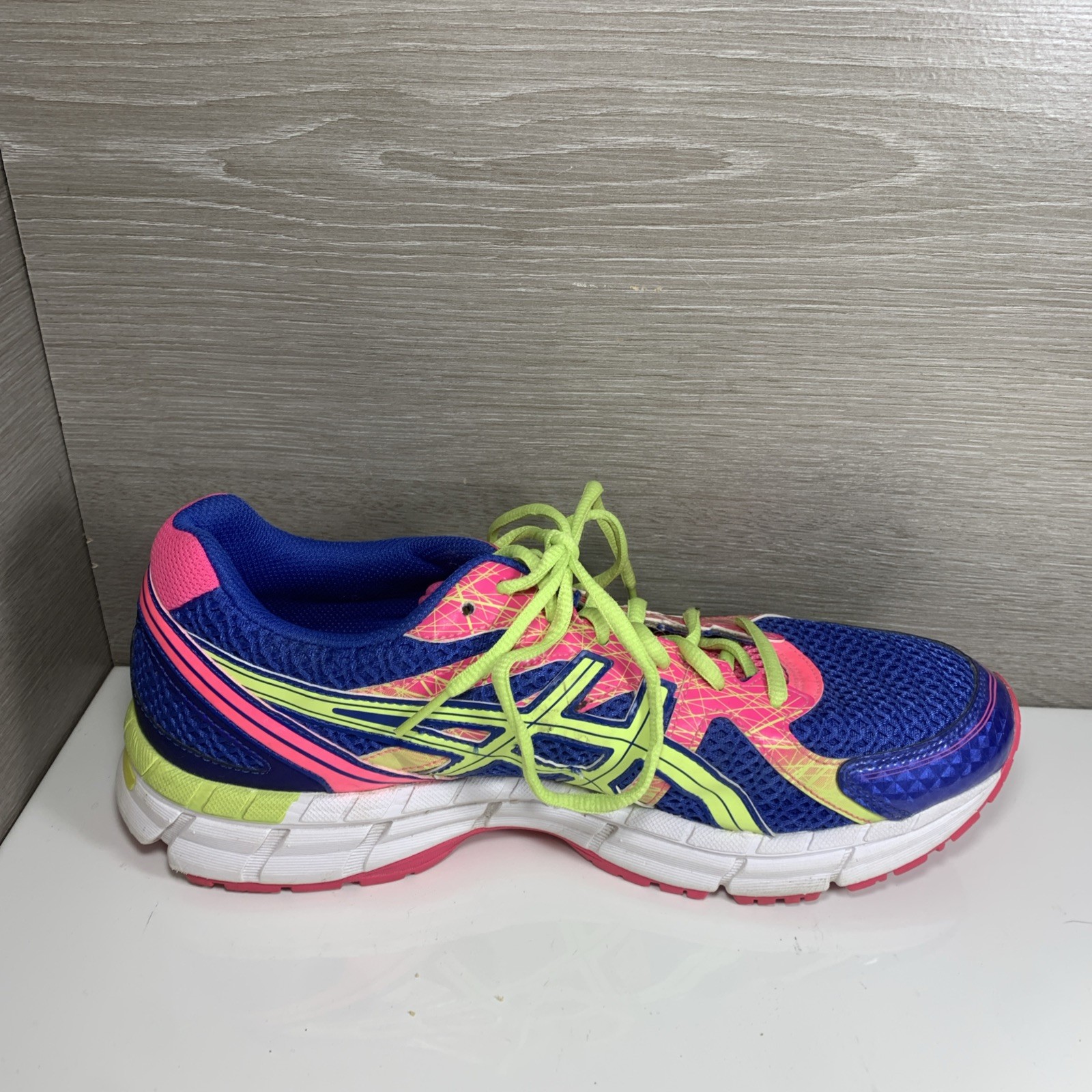 ASICS GEL-Excite 2 Running Athletic Shoes Womens Size 11 T473N Pink Green Blue