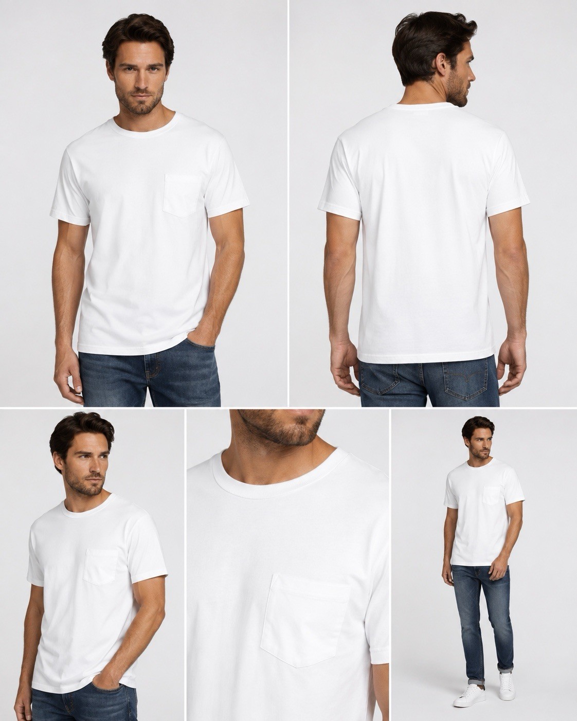 Hanes Men’s Comfort Soft T Short Sleeve Cotton Pocket T-Shirt 3-XL – White