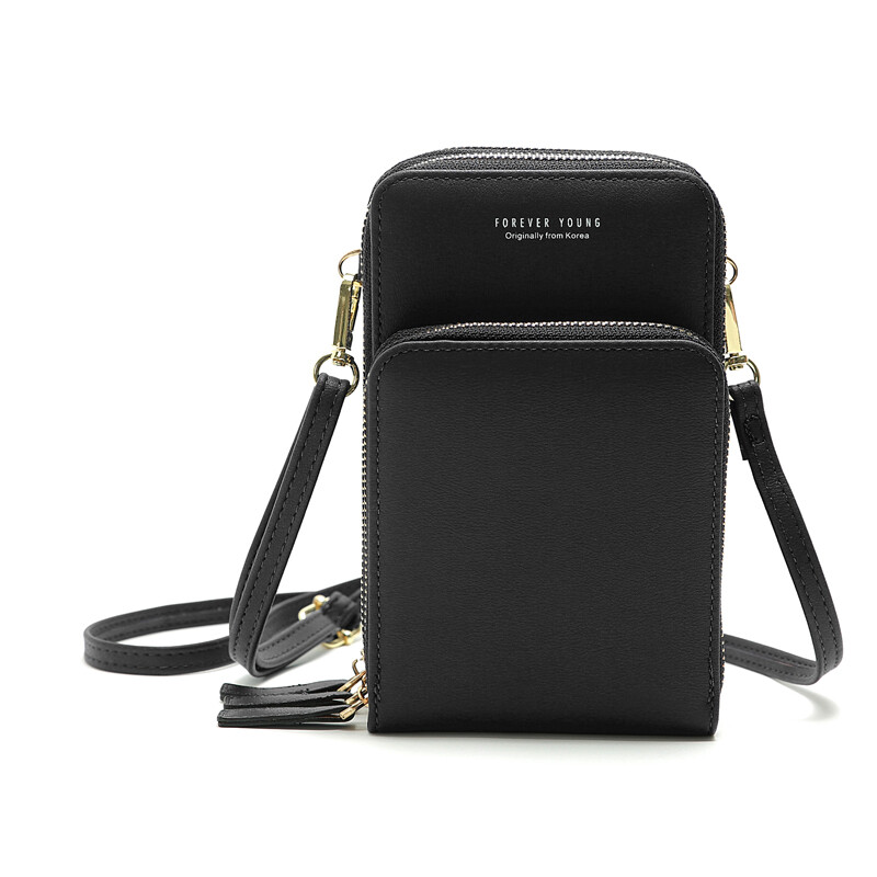 PU Leather RFID Blocking Small Crossbody Cell Phone Bag for Women Wallet Purse