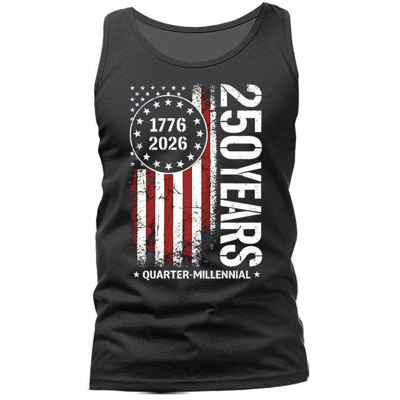 250 Years of American Independence Day US Flag 4th of July Patriotic Tank Top