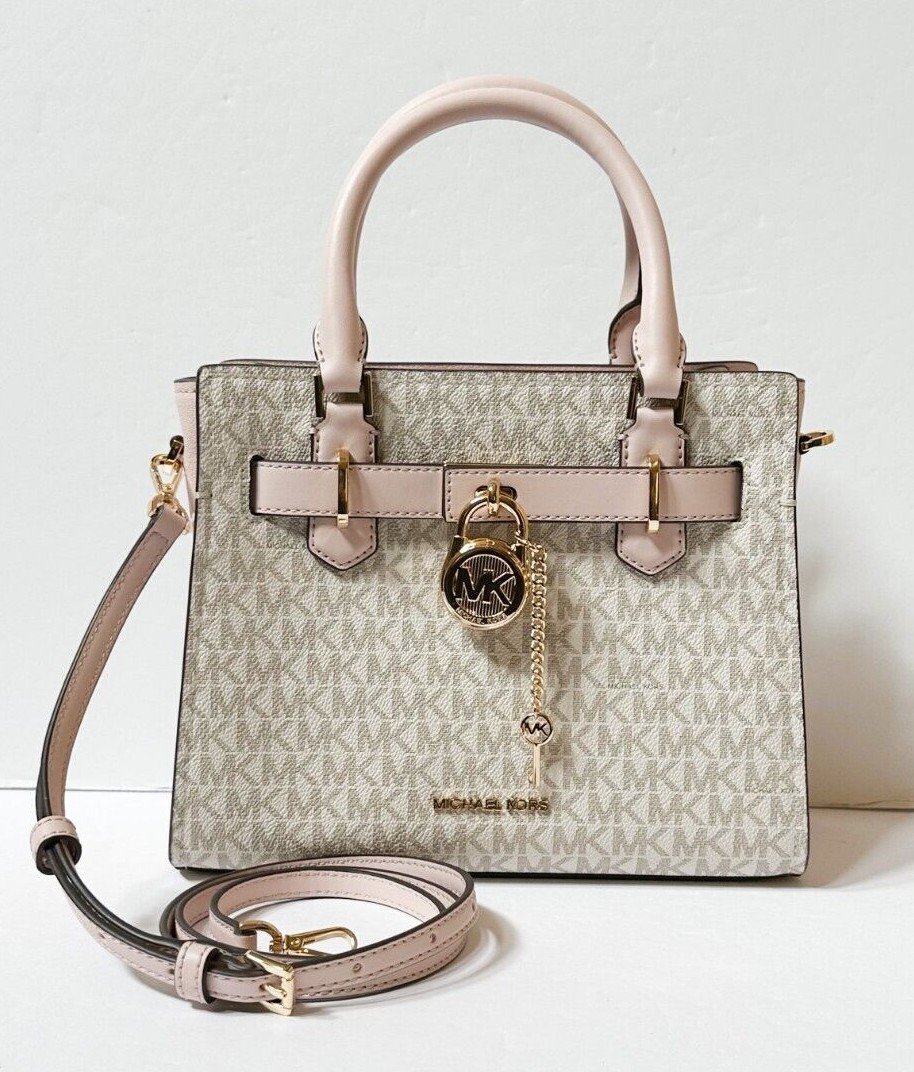 MICHAEL KORS HAMILTON SMALL TOP ZIP SATCHEL SHOULDER CROSSBODY BAG