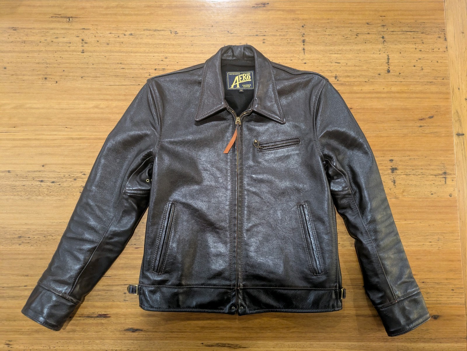 Aero Leather Premier 1930s Highwayman – Size 38 – Jerky Seal Horsehide
