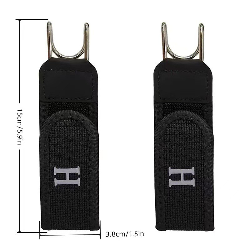 1-3PCS Tactical Metal Hook Elastic Belt Buckle-Less Invisible Waist Belt Closure