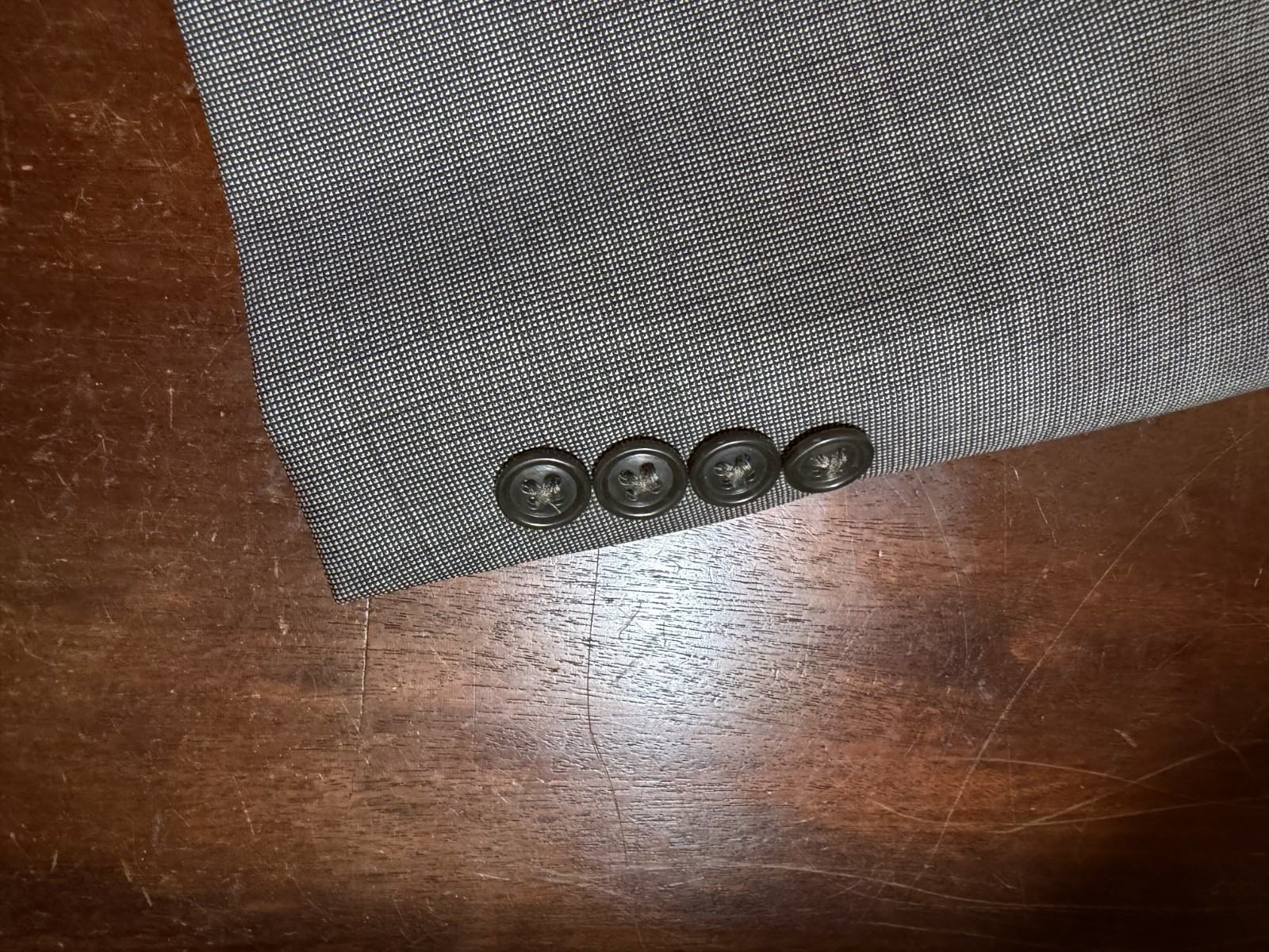 2025 CALVIN KLEIN Brown Nailhead Full Suit 42S Wool