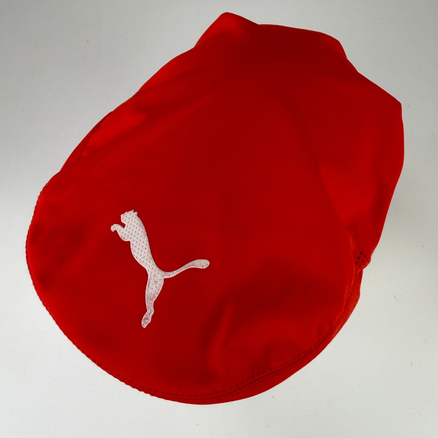 Puma Cobra Golf Hat Flat Cap Men’s Flexfit Red White Vented Pro Athlete
