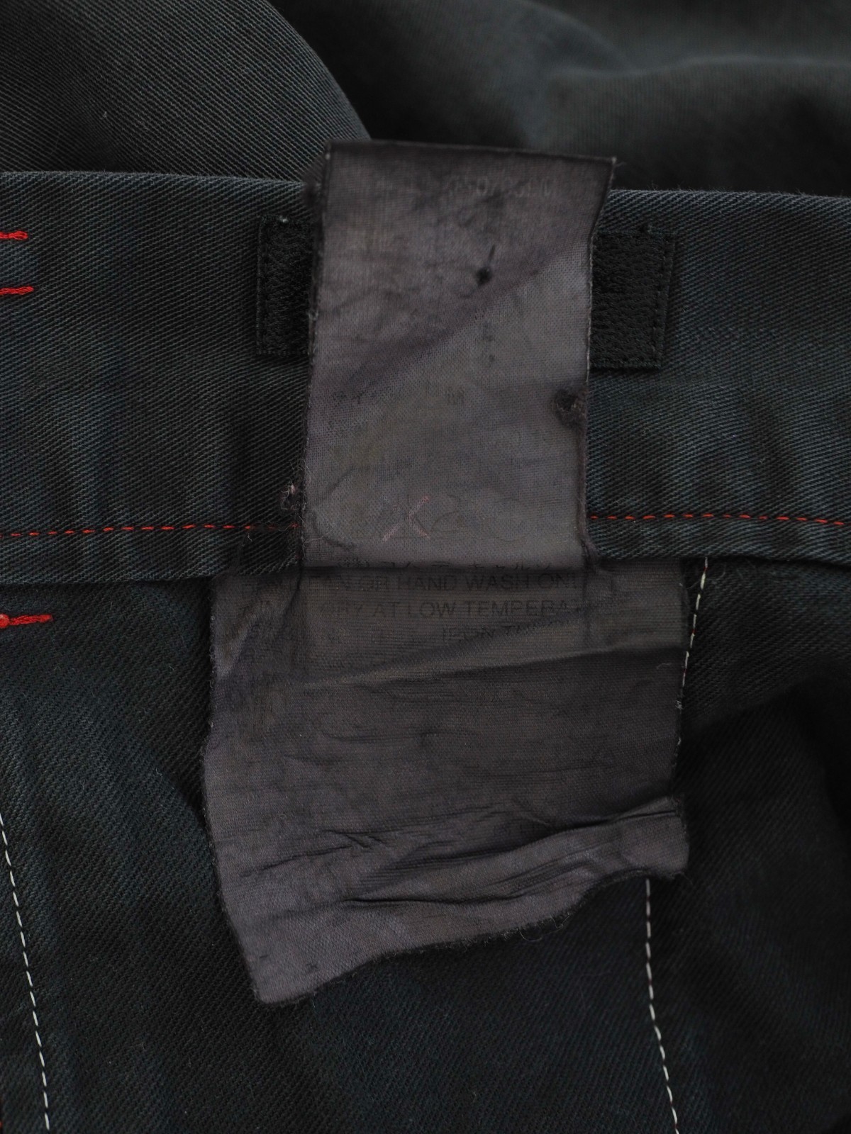 Comme des Garcons Homme Plus Men’s Dark Blue Faded Cotton Pants Trousers Size M