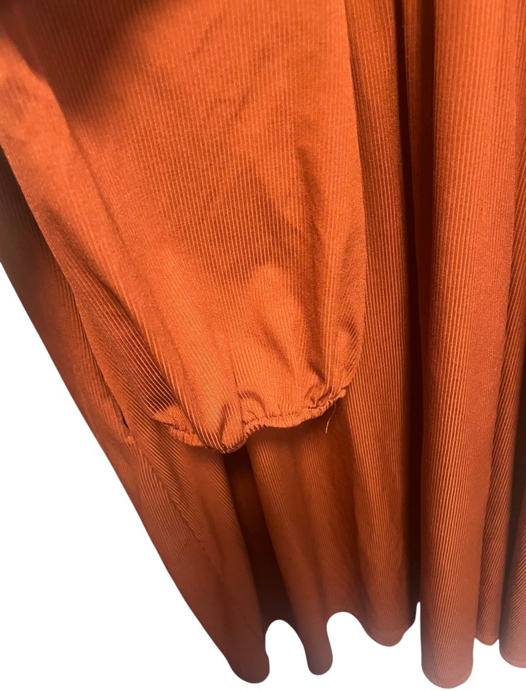 Women’s SHEIN Plus Rust/Burnt Orange Ribbed Long Sleeve Dress 4X