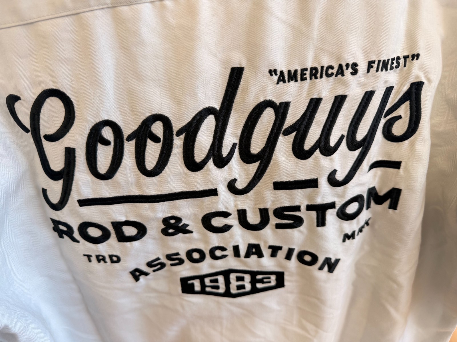 New goodguys gray Rod Customs embroidered shirt M,L,XL,2XL