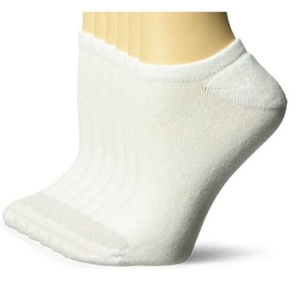 215X01 Hanes 650V7 Women’s Cool Comfort Breathable No Show Socks 6 Pack+1