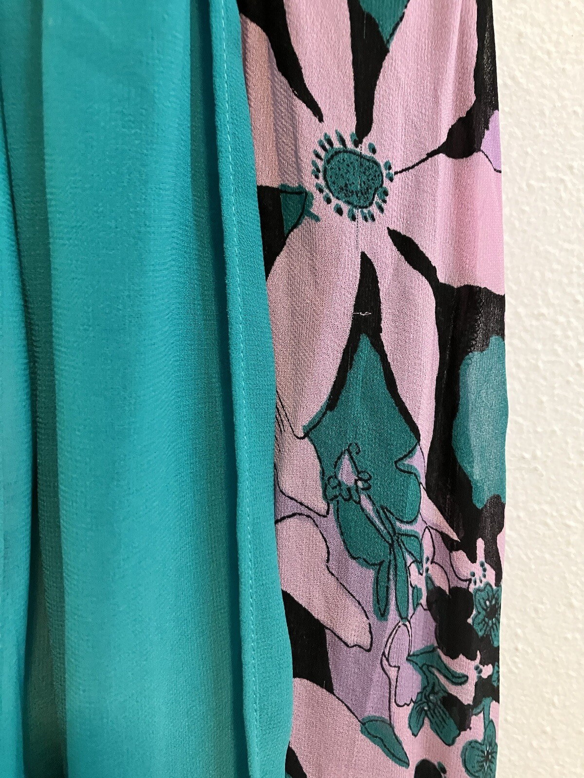 For Love & Lemons Blue Maritza Floral Maxi Dress Size Medium Purple Black NWT