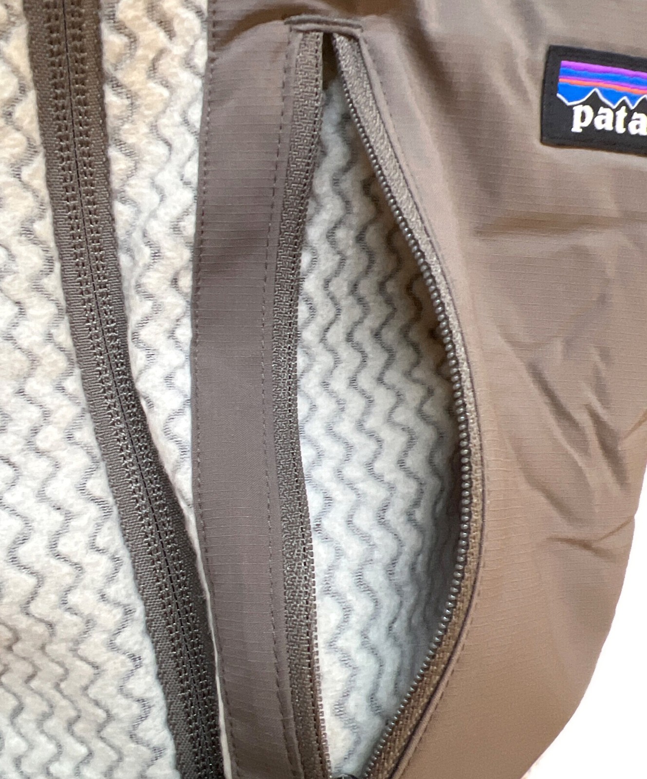 Patagonia Fleece jacket Size: L Beige x brown Men 40275SP26