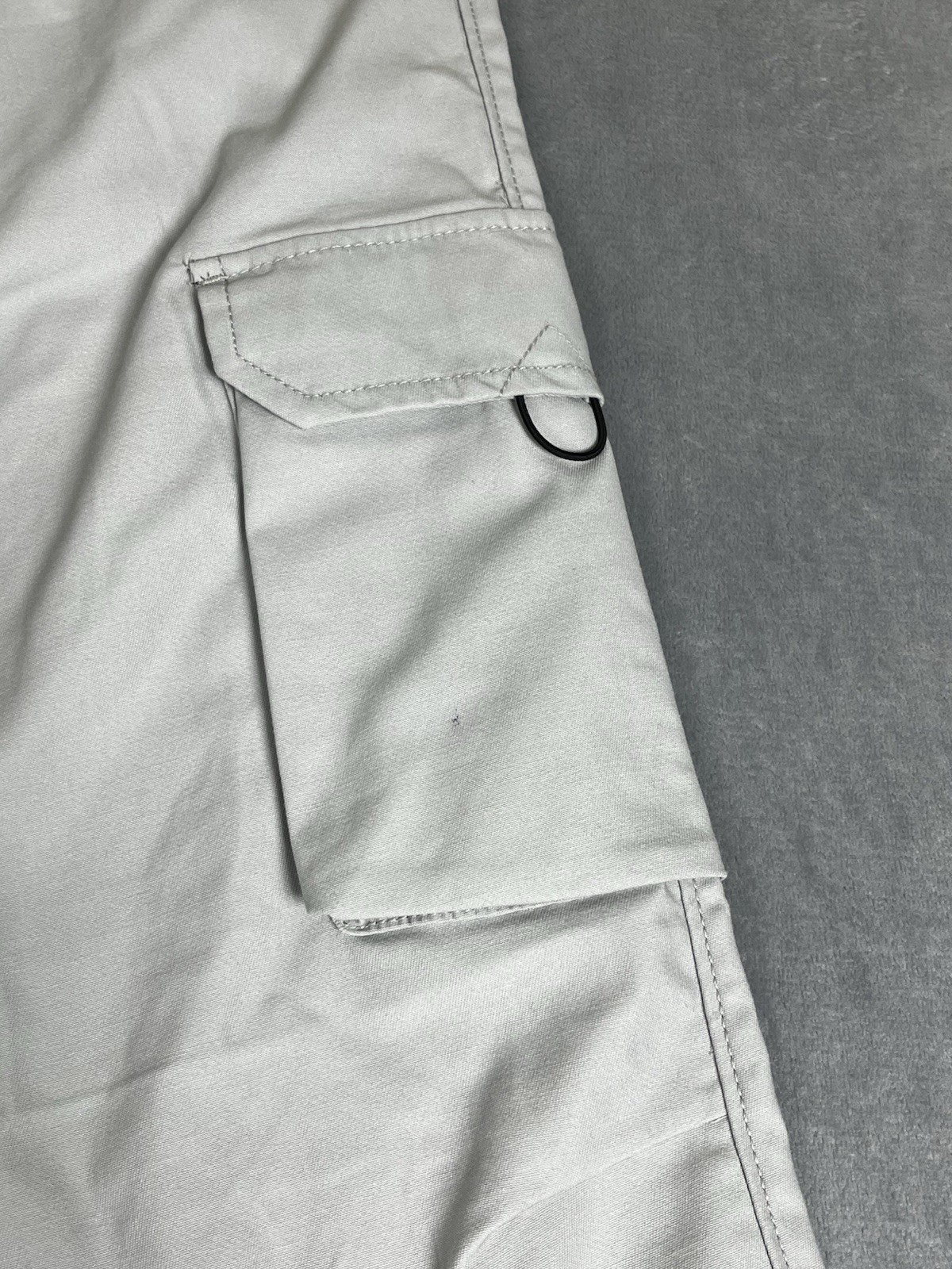 NEW WXYZ Los Angeles James Tech Twill Cargo Pants Light Gray Utility Gorpcore