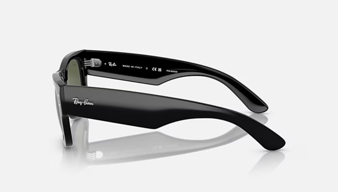 Ray-Ban RB0840S 901/31 51-21 Unisex Square Sunglasses – Black/Green
