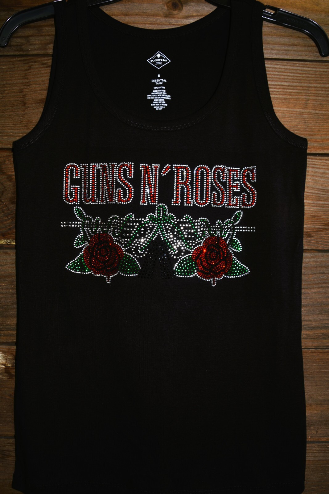 Guns N Roses rhinestone bling shirt or tank XS S M L XL XXL 1X 2X 3X 4X 5X roses