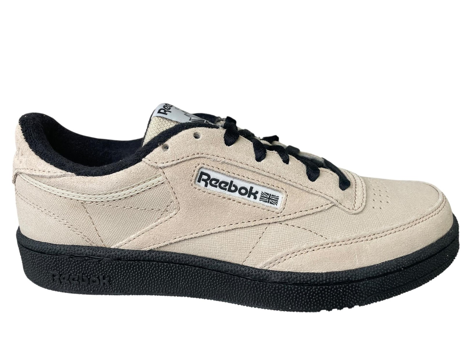 Reebok Men Sneaker Club C 85 100209021 Tennis Beige Black White Size 11.5 M