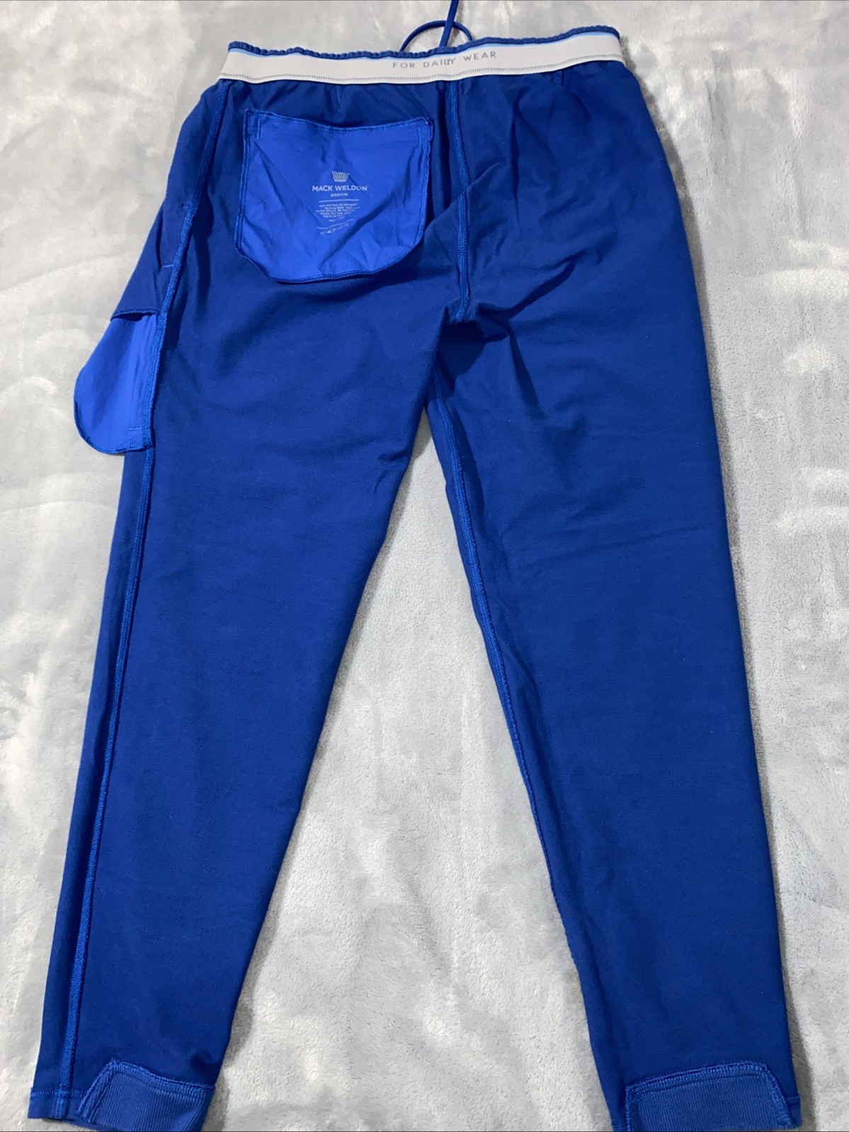Mack Weldon For Daily Wear Jogger Sweatpants Blue Mens Medium Stretch Pants