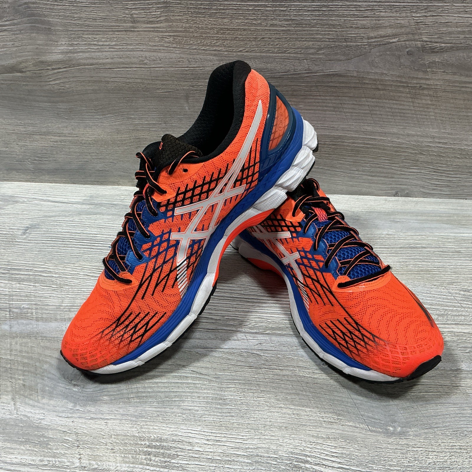 ASICS Gel Cumulus 17 Running Shoes Men’s Size 14 Sneakers Low Mesh Orange T507N