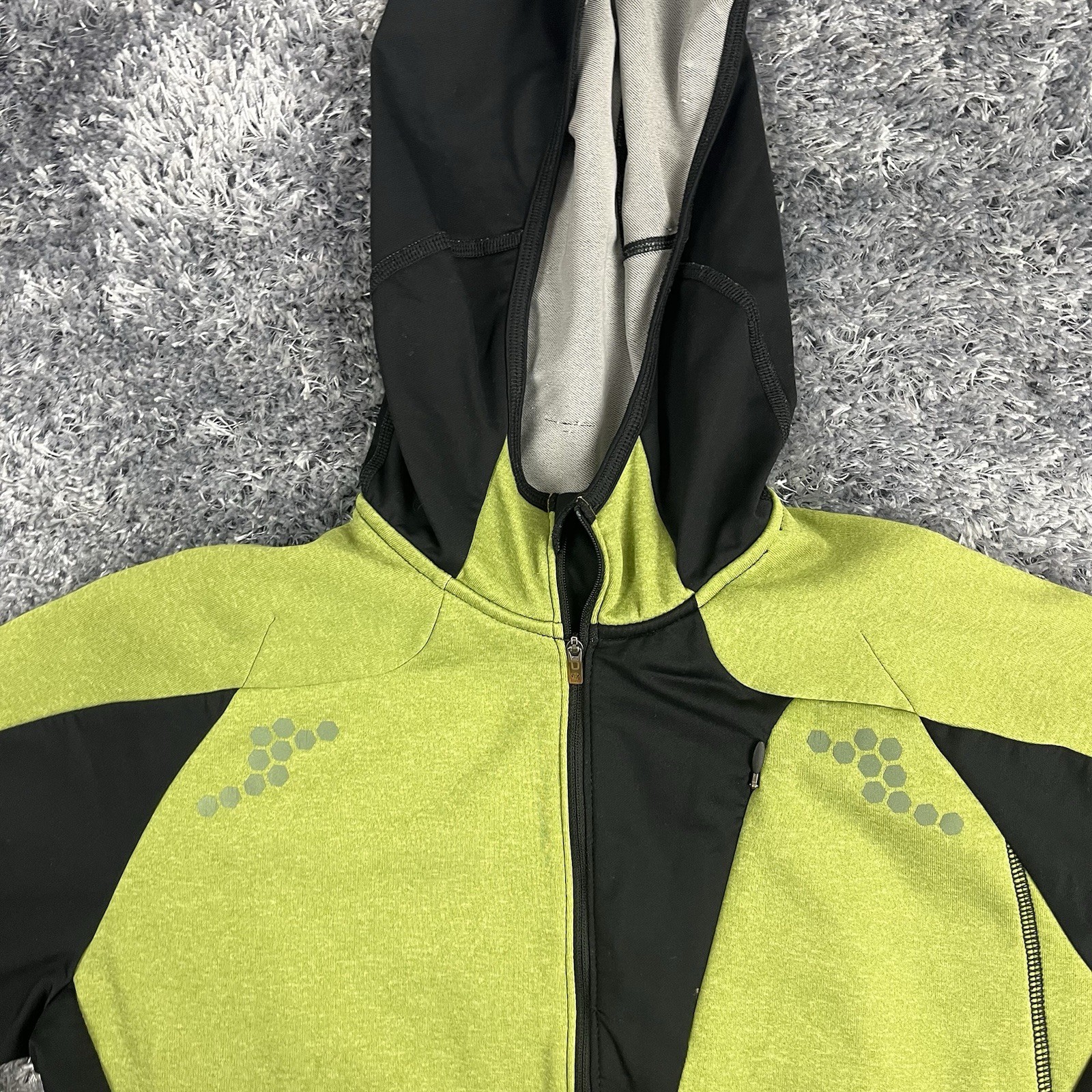 Mountain Hardwear Jacket Adult Large Green Full Zip Hoodie Outdoor Hiking Mens