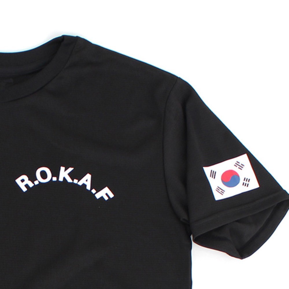 ROKAF Korean Army Cool Dry T-Shirt | Korean Flag | XS–4XL | 3 Colors