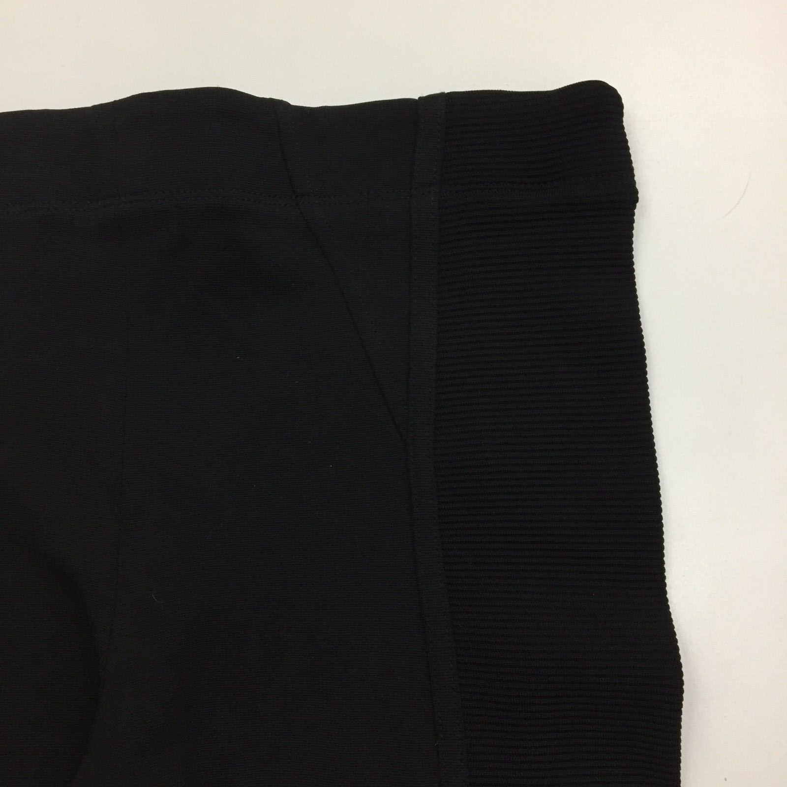BCBGMAXAZRIA Black Ribbed Fabric Insert Slim Fit Leggings Womens sz Small