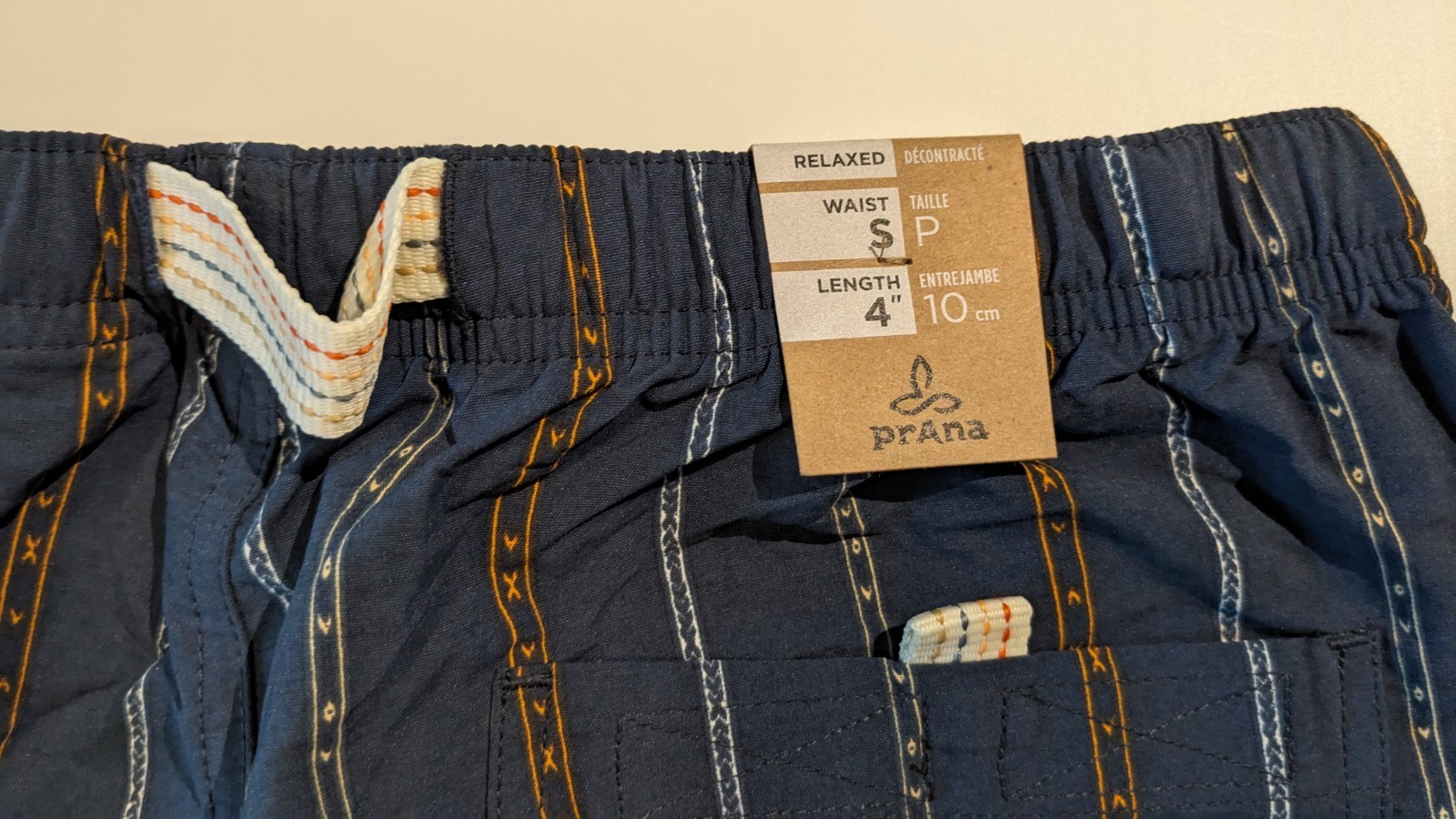 prAna Indio Heritage Shorts Stormy Night Men’s Small NWT $75 MSRP
