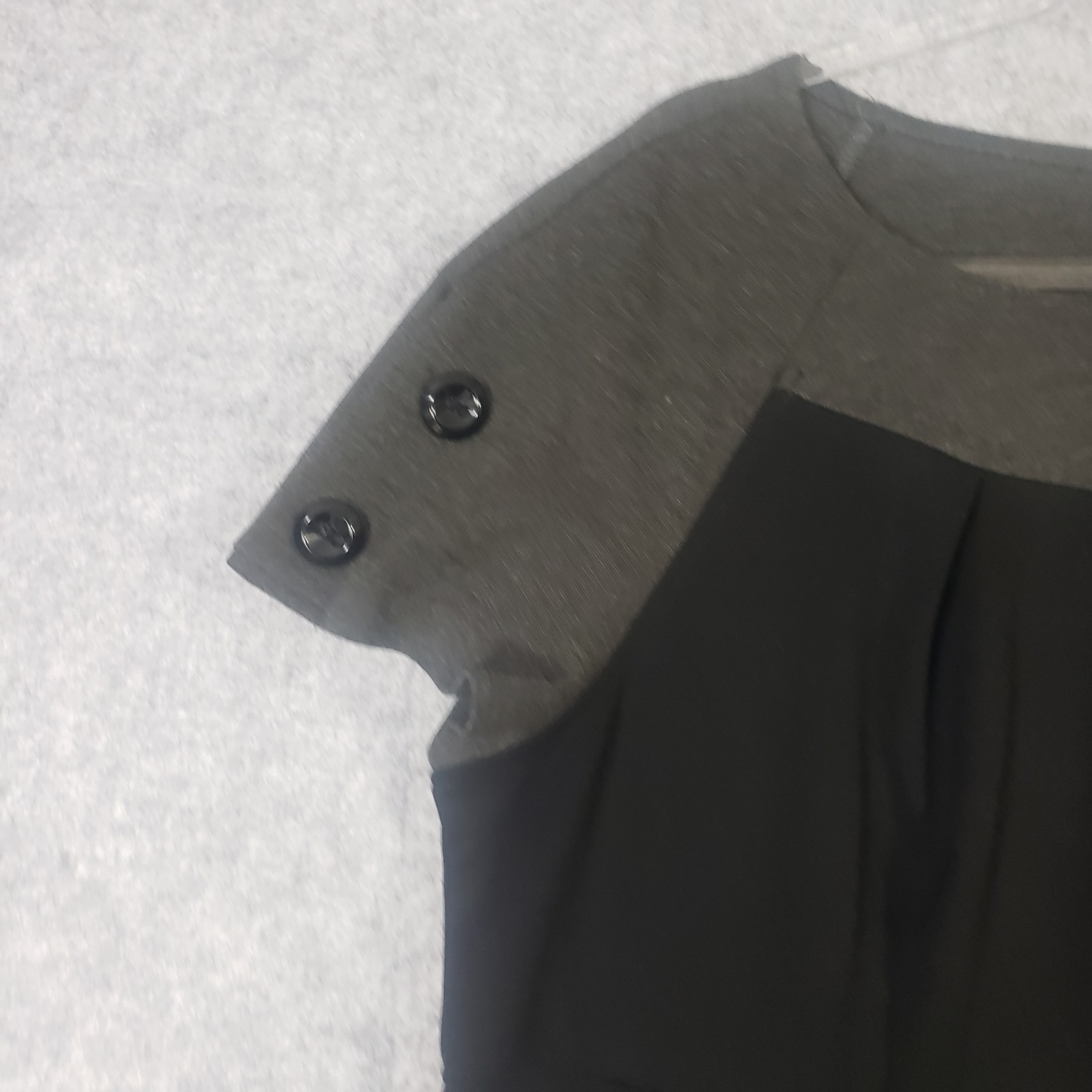 Spenser Dress 14W Plus Black Sheath Knee Length Career Office Short Sleeve