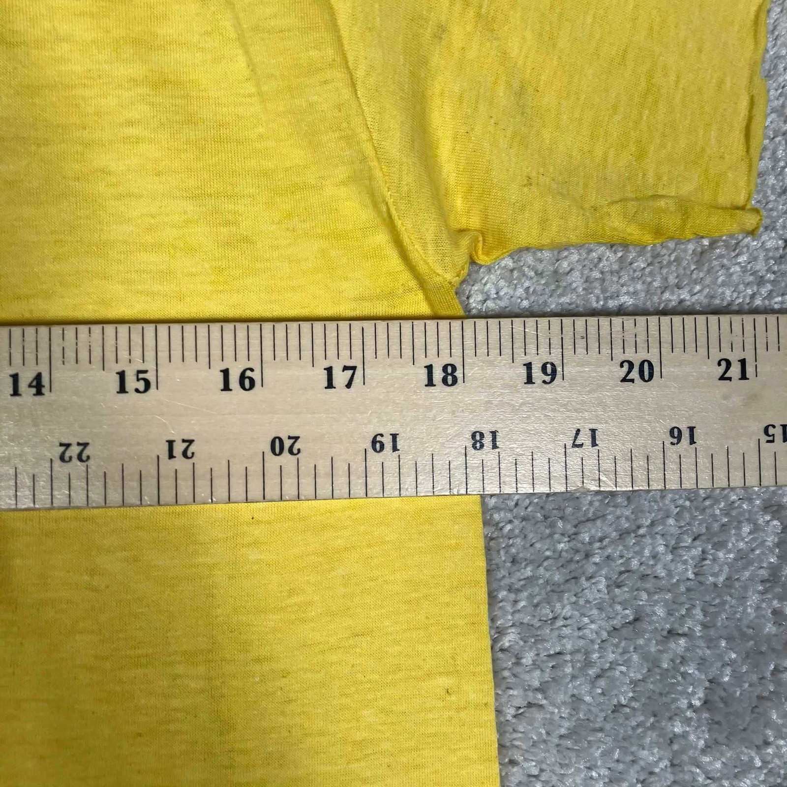 Vintage 1982 Winfield AA State Baseball Runner Up T-Shirt Yellow Paper Thin USA