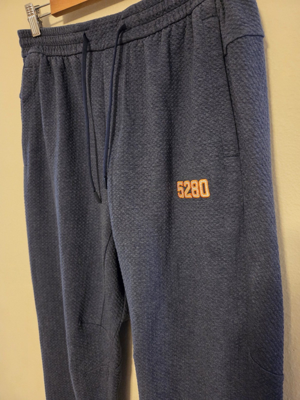 Lululemon Drawstring Sweatpants L Denver Broncos Player Issue 5280 Navy Blue #27