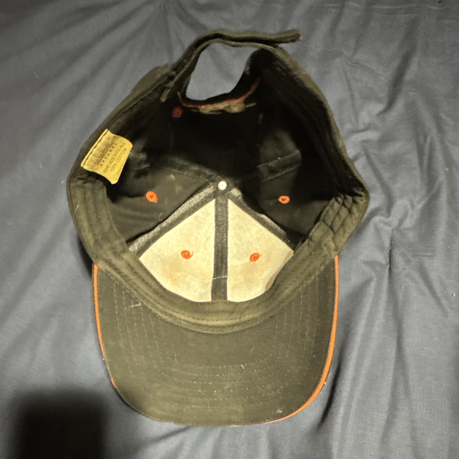 U-Haul Rental Trailers 60 Years Adjustable Black/Orange Baseball Cap, One Size