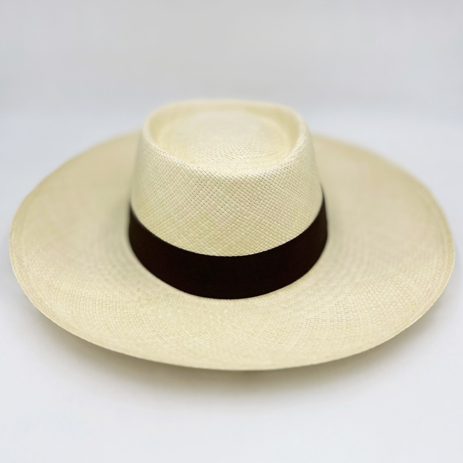 GENUINE PLANTER PANAMA HAT HANDWOVEN IN ECUADOR TOQUILLA STRAW NATURAL COLOR