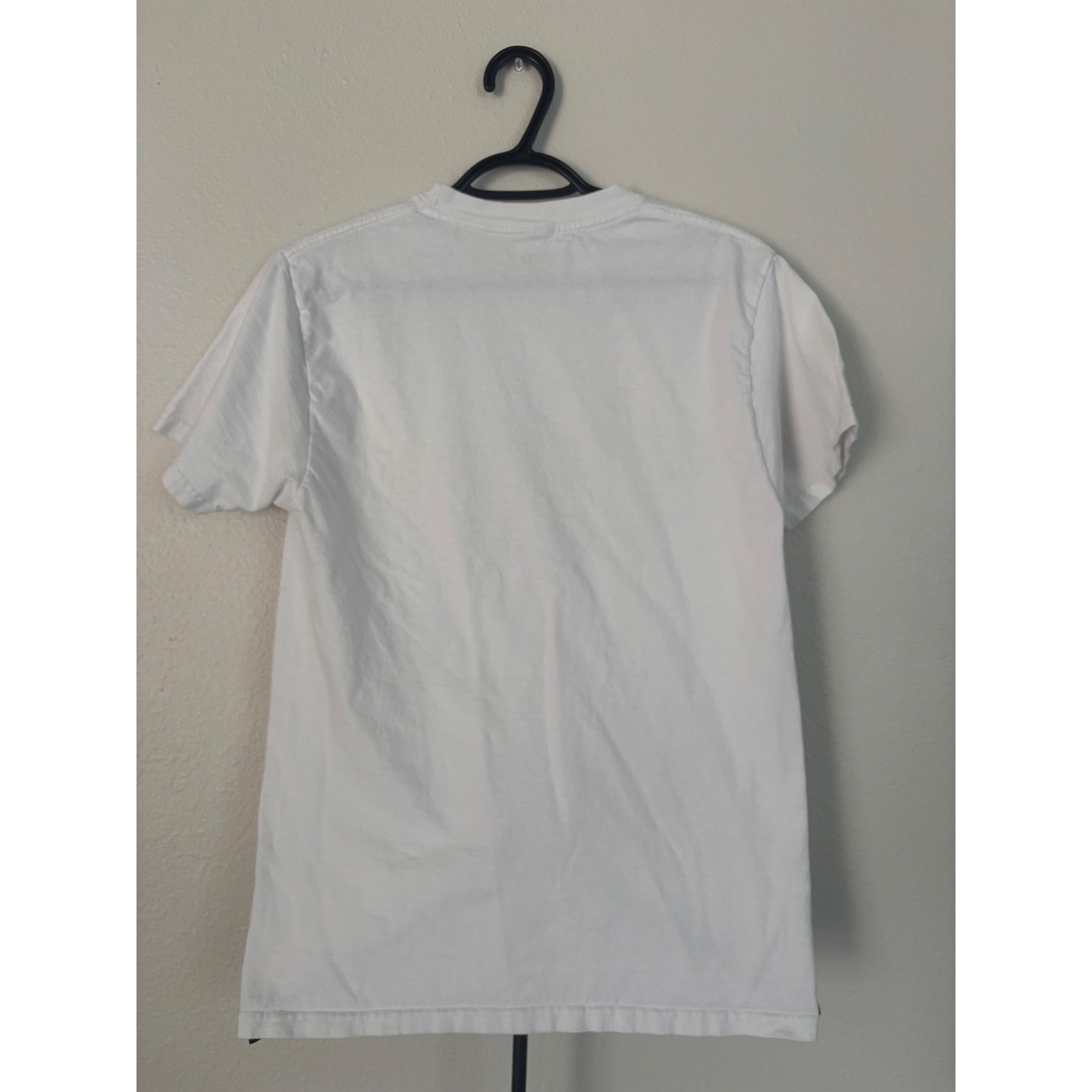 Obey Mens White A Little Knowledge Is Dangerous Apple Graphic T-Shirt Small