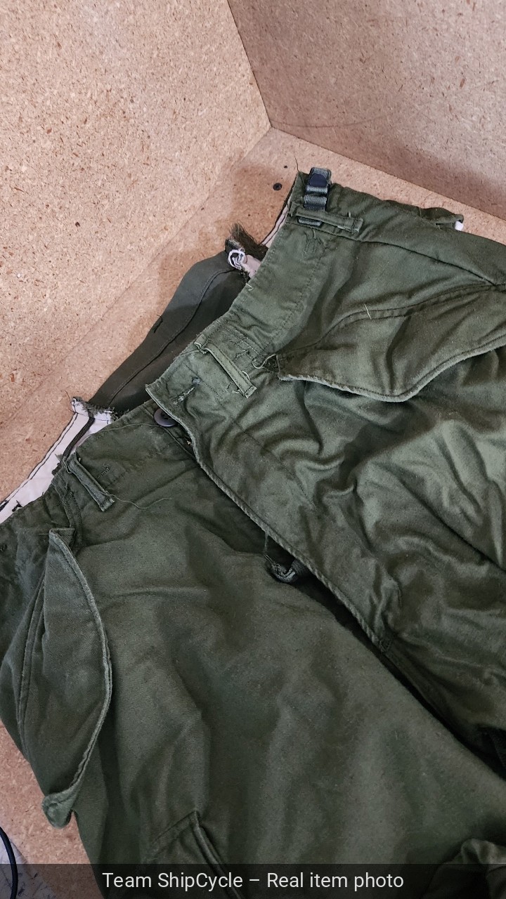 Vintage Winfield M65 Field Cargo Trousers Olive Green Army Shade 107 vie G2U