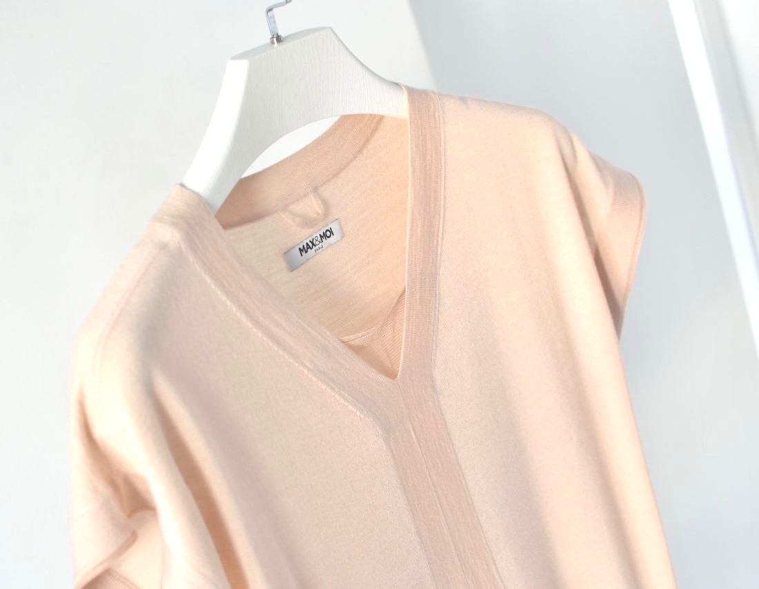 Max&Moi Wool Silk and Cashmere Set Cardigan and Top Size S