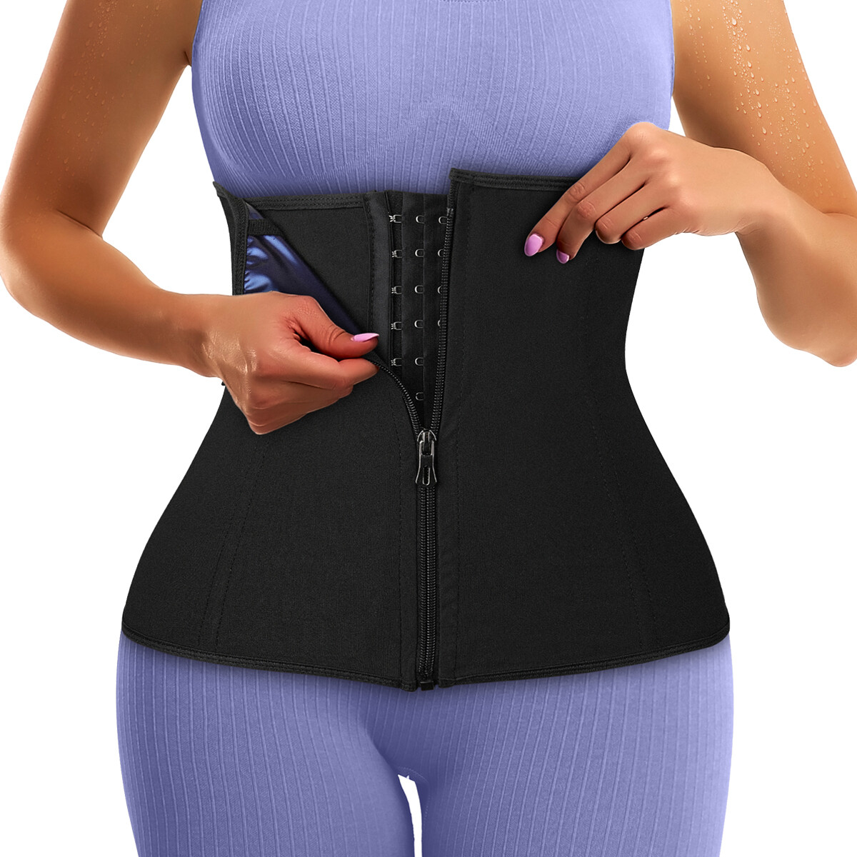 Women Slimming Waist Trainer Polyurethane Exercise Belt Sweat Sauna Sports Bands