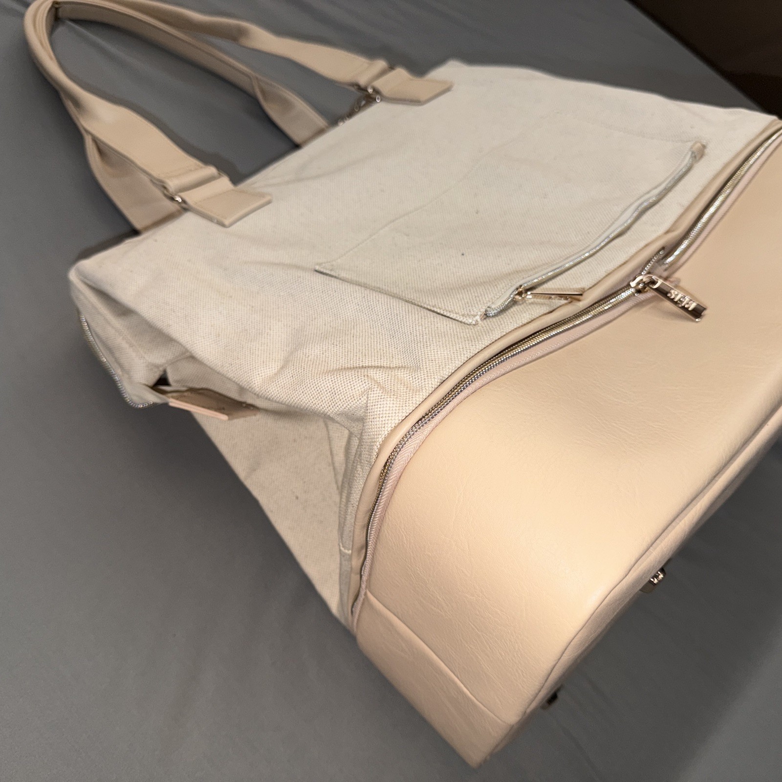 Beis The Convertible Mini Weekender in Beige