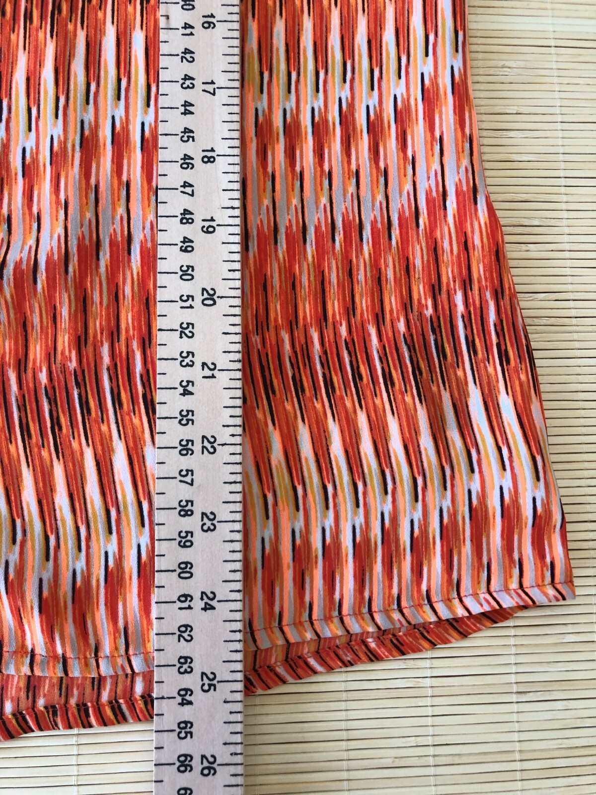 Worthington Woman’s Sleeveless Button Up Lightweight Top Orange Stripe Size M