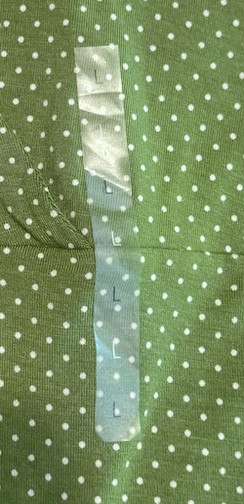 Green Polka Dot Halter Tank Top Women’s Size L Tie Closure Liz Claiborne