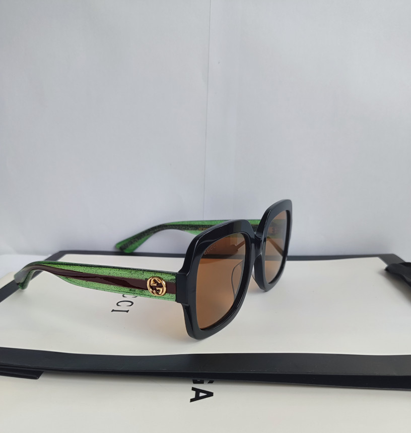 Gucci GG0034SN 002 Women Sunglasses – Gradient Black Green/Gray
