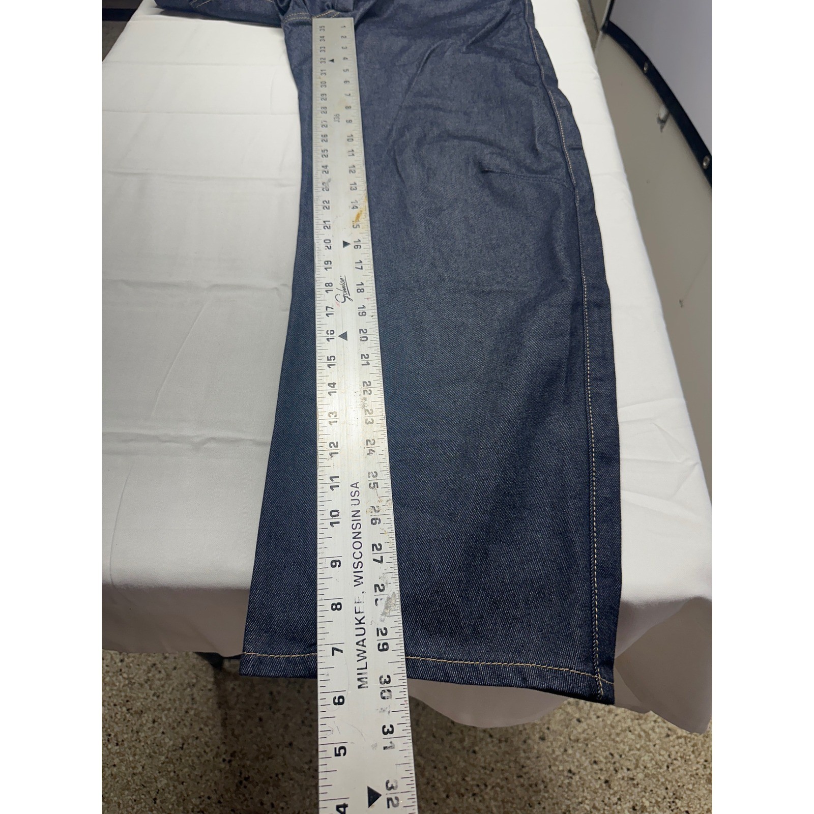 Levis Premium Baggy Dad Barrel Jeans Dark Indigo W27 L30 High Rise Wide Leg
