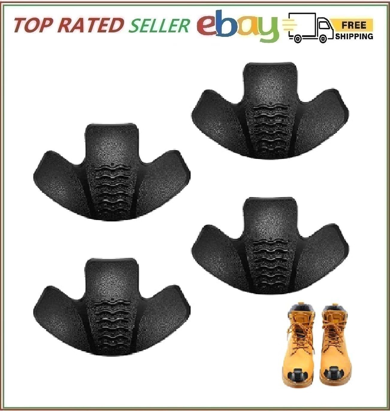 Bencailor Boot Toe Protectors 4 Pieces Boot Guards Work Boot Protector Work Boot